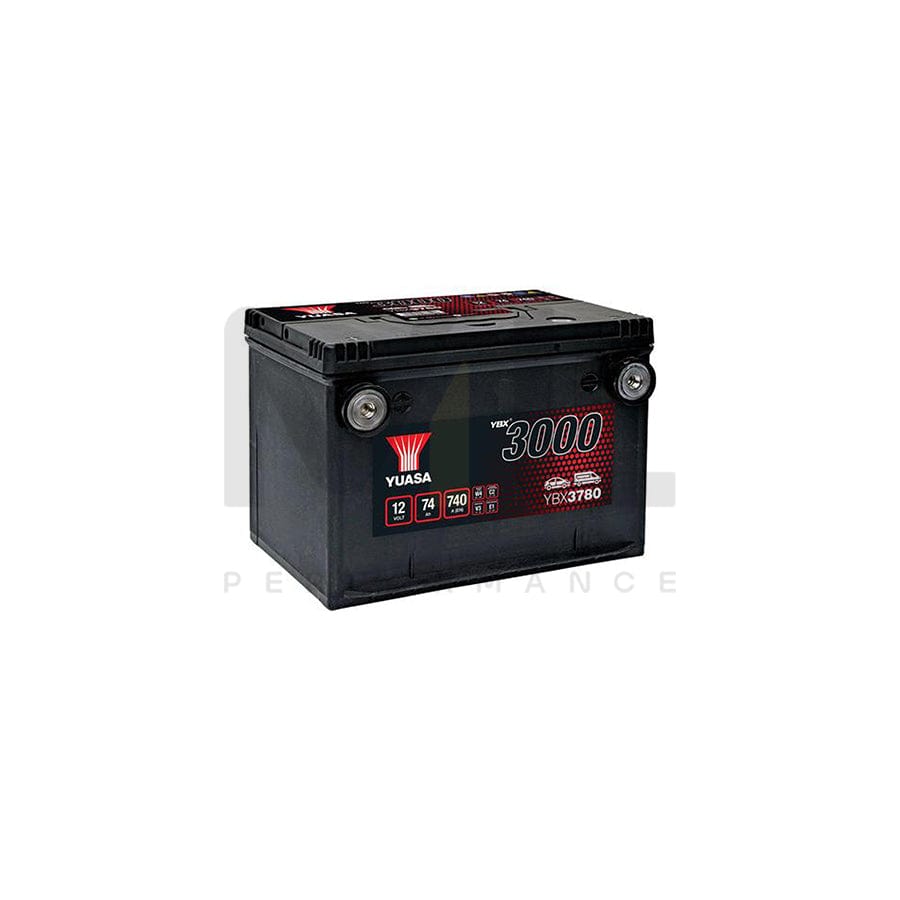 Yuasa YBX3780 12v 74Ah SMF Battery | ML Performance UK Car Parts