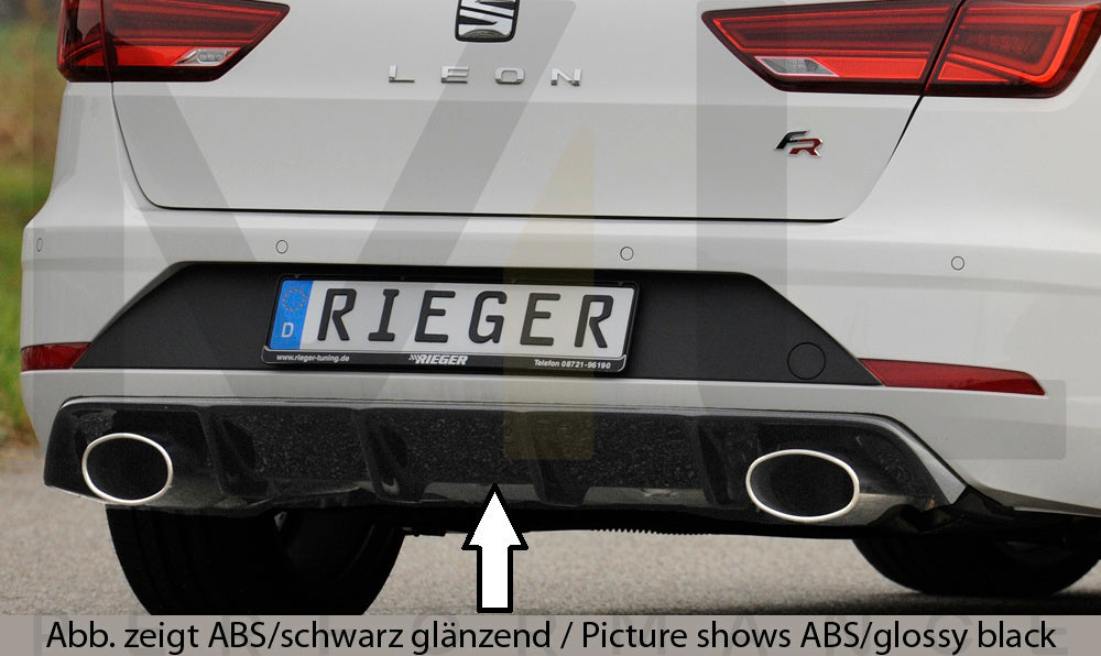 Rieger 00027040 SEAT 5F Leon FR Rear Diffuser 1 | ML Performance UK Car Parts