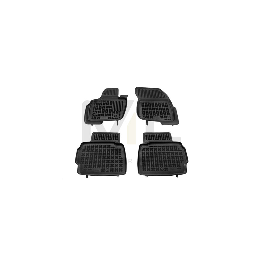 REZAW PLAST Tailored 200624 Floor mat set for FORD Mondeo Mk5 Hatchback (CE) Elastomer, Front and Rear, Quantity: 4, Black | ML Performance Car Parts