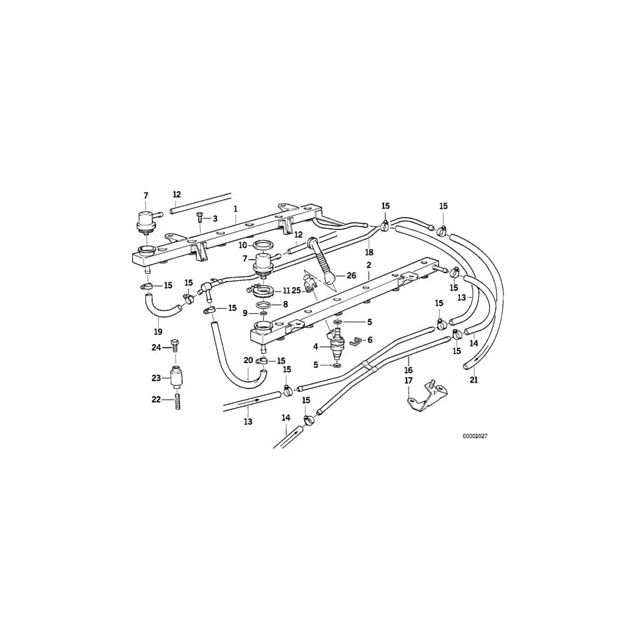 Genuine BMW 11611747007 E31 Fuel Pipe Bracket (Inc. 850Ci & 850CSi) | ML Performance UK Car Parts