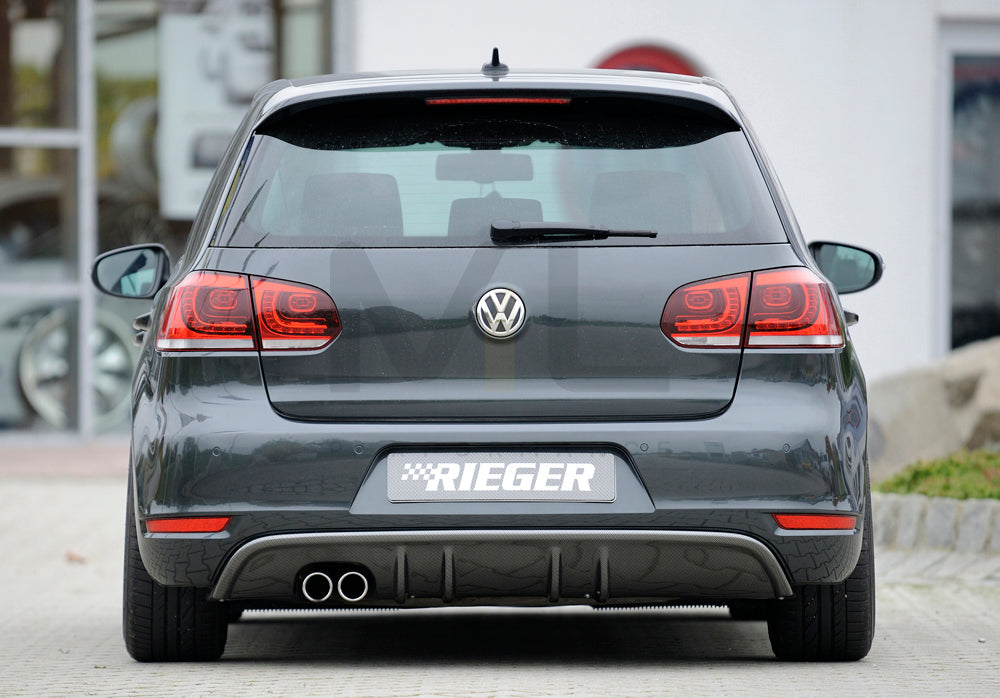 Rieger 00099657 VW Mk6 Golf GTD Rear Diffuser 3 | ML Performance UK Car Parts