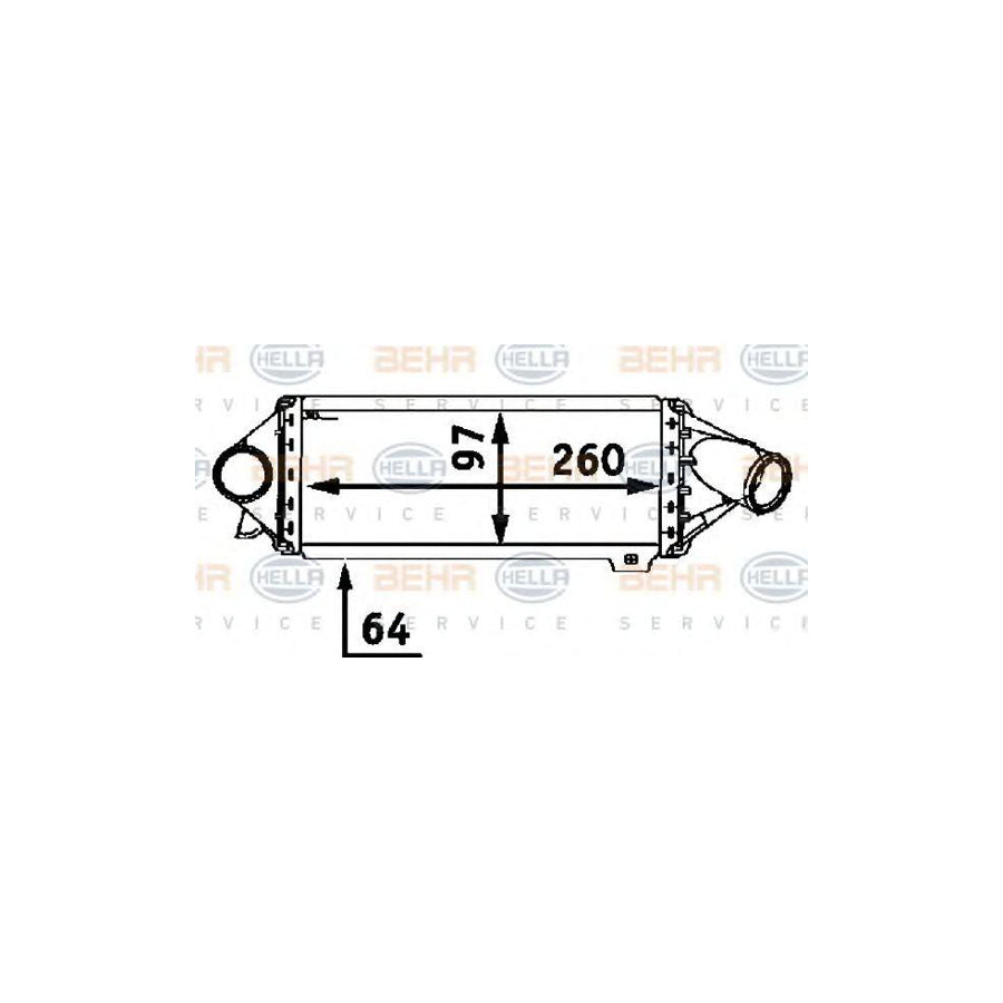 Hella 8ML 376 723-061 Intercooler