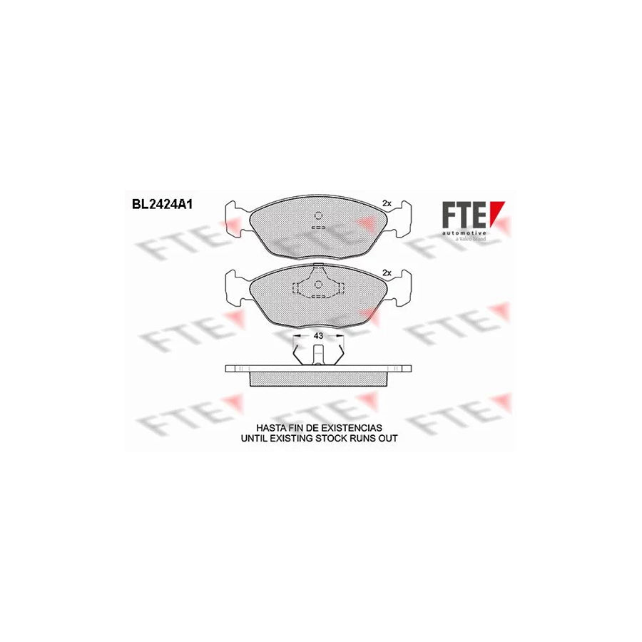 Fte BL2424A1 Brake Pad Set | ML Performance UK Car Parts