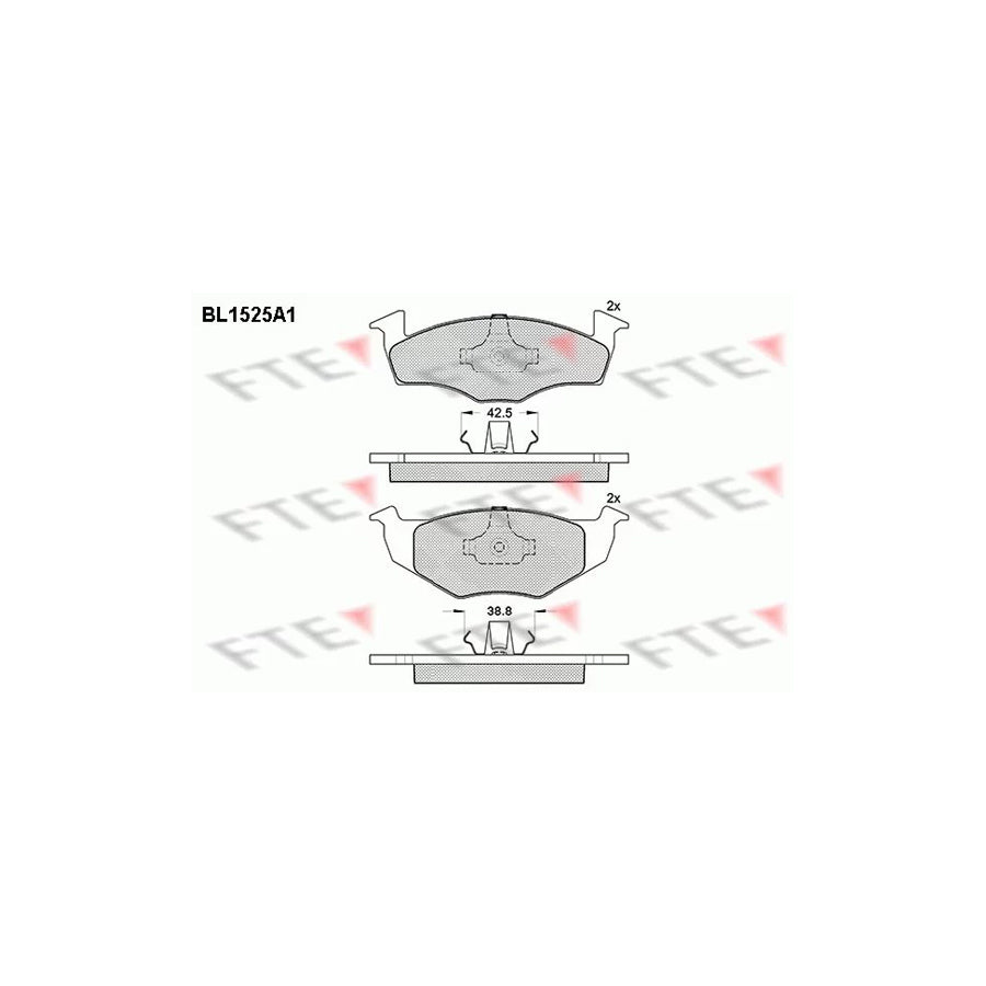 Fte BL1525A1 Brake Pad Set | ML Performance UK Car Parts