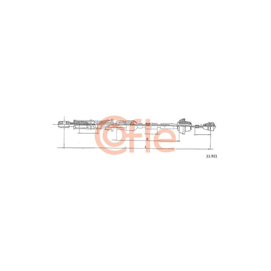 COFLE 11.921 Throttle Cable for FORD Fiesta Mk2 Hatchback (FBD) | ML Performance UK Car Parts