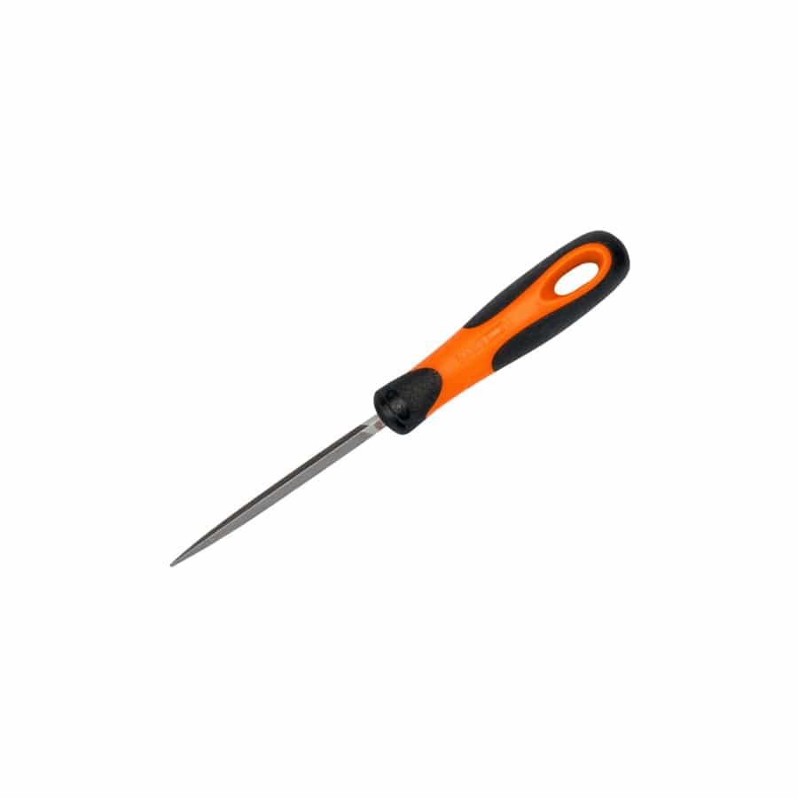 Bahco BAH17082H 1-170-08-2-2 ERGO Handled Three-Square Second Cut File 200mm (8in) | ML Performance UK