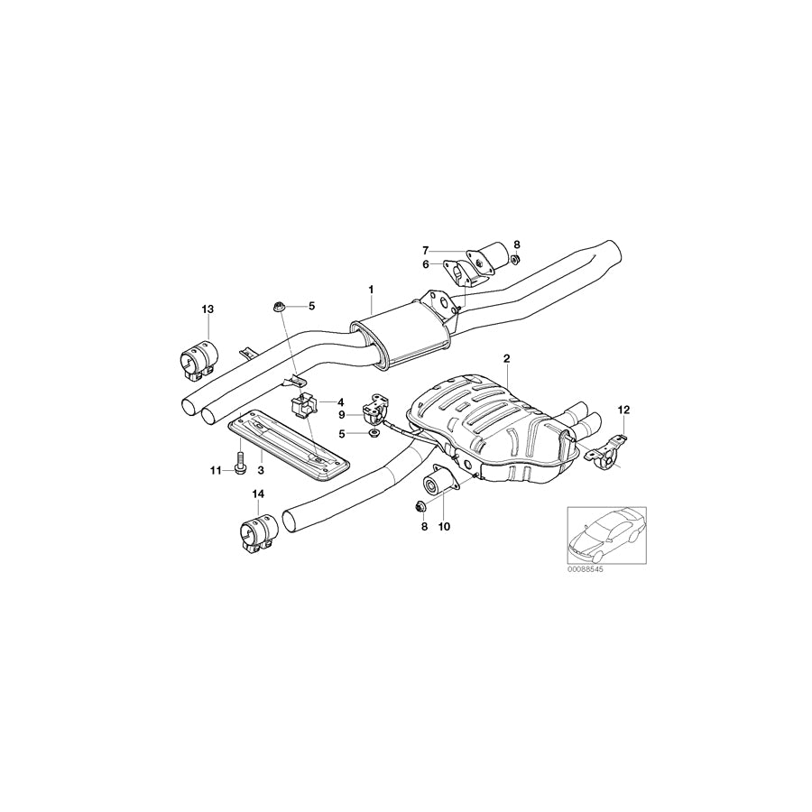 Genuine BMW 18207504194 E46 E85 Rubber Mounting (Inc. Z4 & 325ti) | ML Performance UK Car Parts