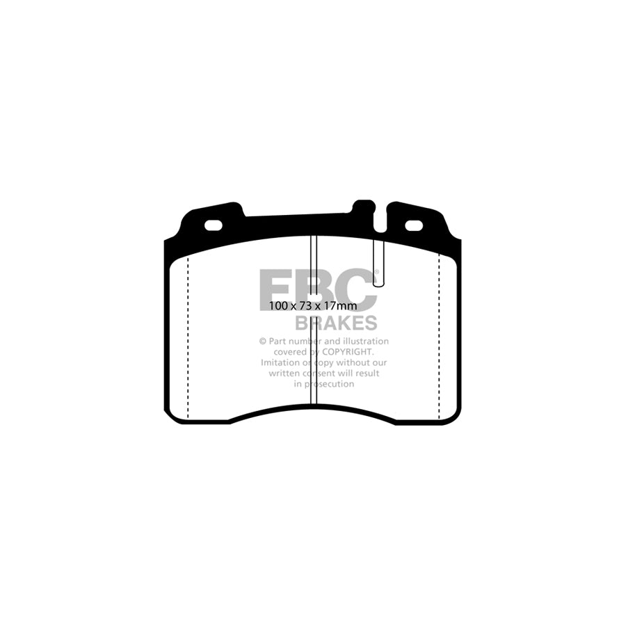 EBC PD13KF470 Mercedes-Benz W124 Yellowstuff Front Brake Pad & GD Disc Kit - ATE Caliper 2 | ML Performance UK Car Parts