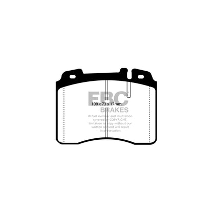 EBC PD13KF470 Mercedes-Benz W124 Yellowstuff Front Brake Pad & GD Disc Kit - ATE Caliper 2 | ML Performance UK Car Parts