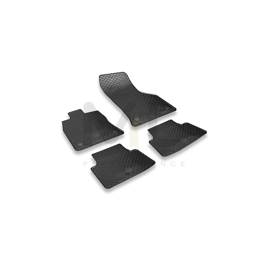 HEYNER PREMIUM OEM 737100 Floor mat set for VW PASSAT Elastomer, Quantity: 4, Black | ML Performance Car Parts