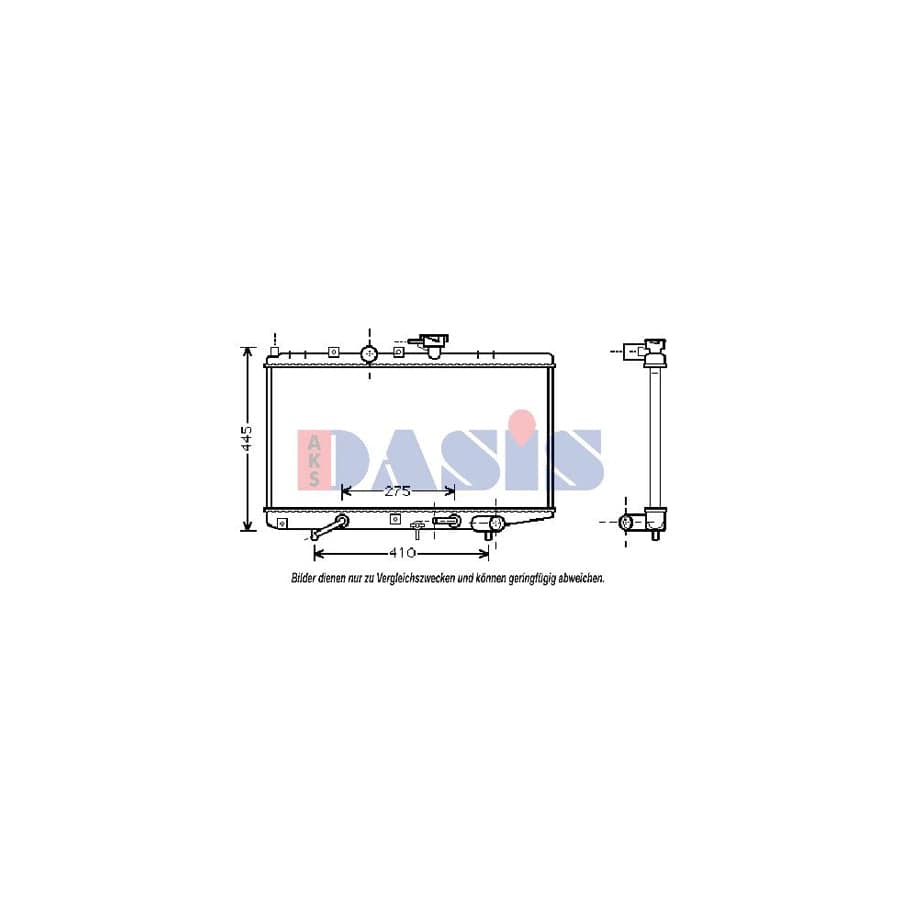 AKS Dasis 510048N Engine Radiator For Kia Rio | ML Performance UK