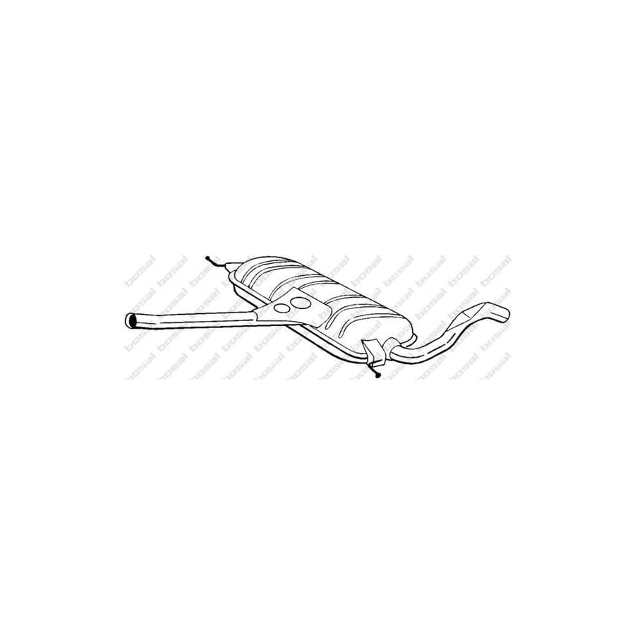 Bosal 281-171 Middle Silencer For Audi A6