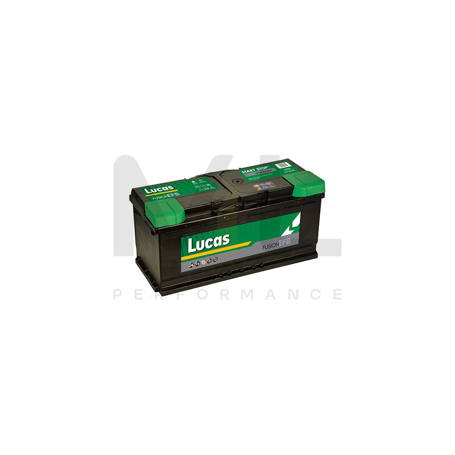 LE020 Lucas EFB Start Stop Car Battery 12V 110Ah | Car Batteries UK | ML Performance Car Parts