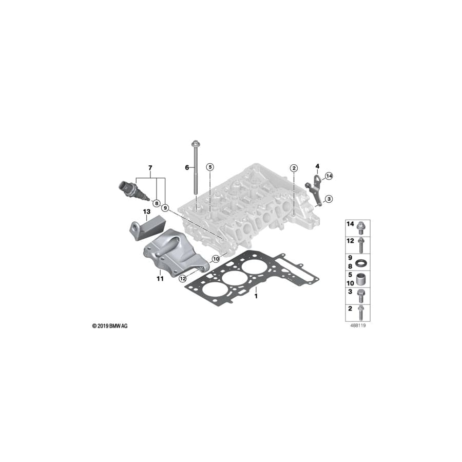 Genuine BMW 11127812886 R56 F55 F48 Loop (Inc. Cooper D ALL4 1.6, Cooper D ALL4 & 218dX) | ML Performance UK Car Parts