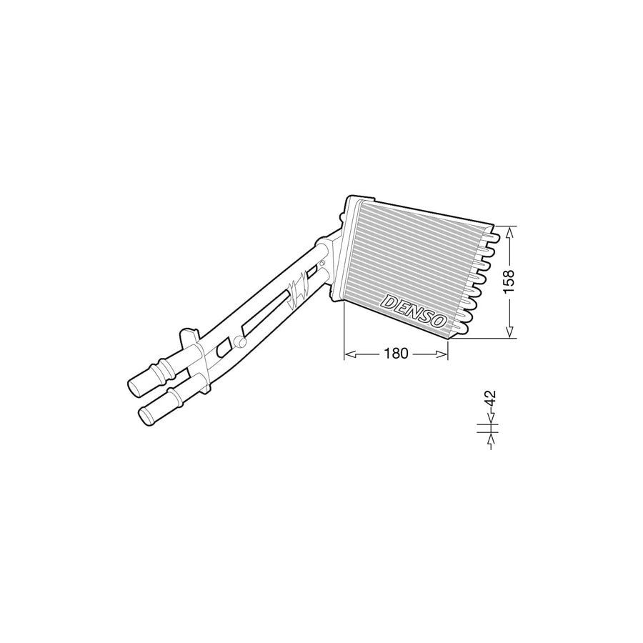 Denso DRR09043 Drr09043 Heater Matrix For Fiat 500 Hatchback (312) | ML Performance UK