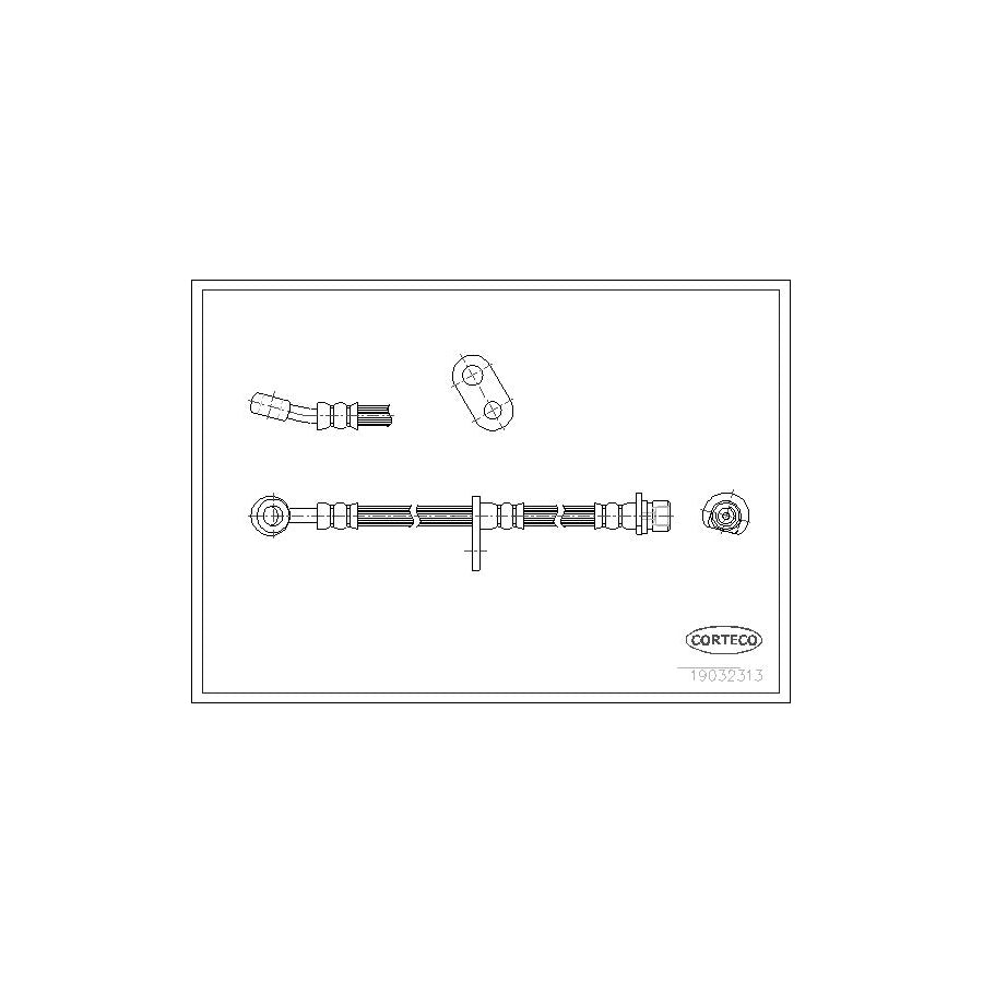 Corteco 19032313 Brake Hose For Honda Civic | ML Performance UK