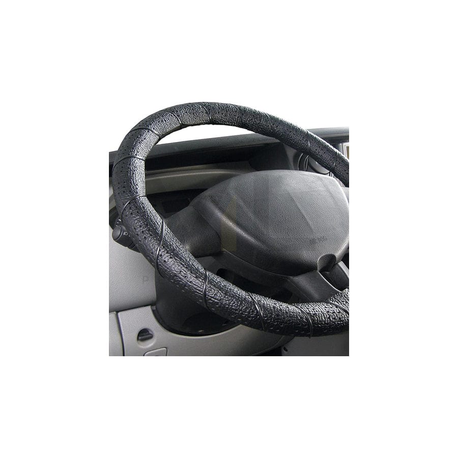 ALCA 597000 Steering wheel cover Black, Ø: 41-43cm, Leatherette, PP (Polypropylene), lace up | ML Performance Car Parts