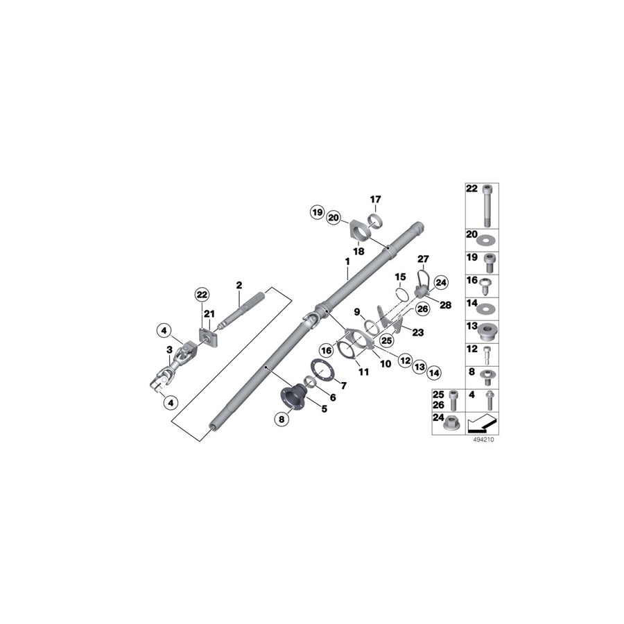 Genuine BMW 41008421705 Fillister-Head Screw M4X14 10.9 SW (Inc. M6 GT3) | ML Performance UK