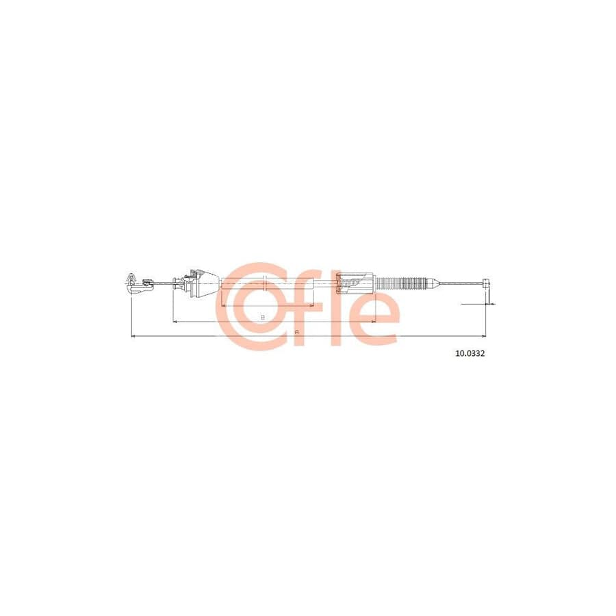 COFLE 10.0332 Throttle Cable for RENAULT LAGUNA | ML Performance UK Car Parts