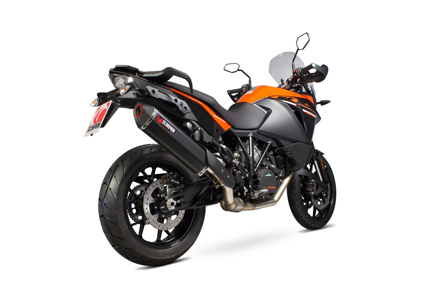 Scorpion RKT82BCER KTM 1190 Adventure Serket Parallel Slip-On - Black Ceramic Coated Sleeve | ML Performance UK UK