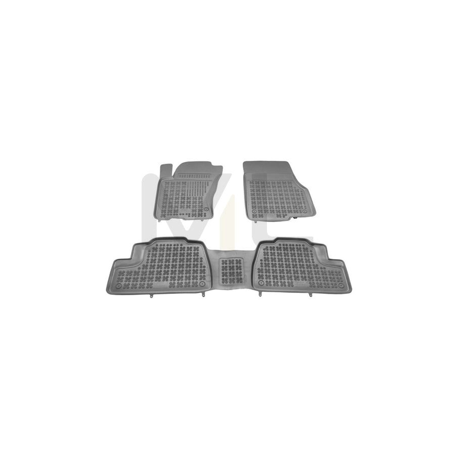 REZAW PLAST Tailored 201703 Floor mat set suitable for MERCEDES-BENZ ML-Class (W163) Elastomer, Front and Rear, Quantity: 3, Black | ML Performance Car Parts