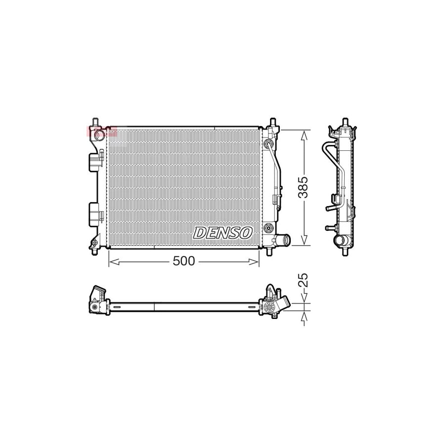 Denso DRM41033 Drm41033 Engine Radiator For Hyundai I20 | ML Performance UK