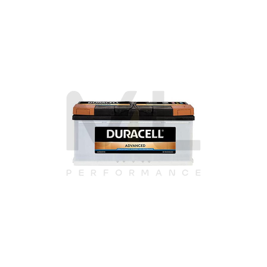 Duracell 019 / DA100 Advanced Car Battery | ML Performance UK Car Parts