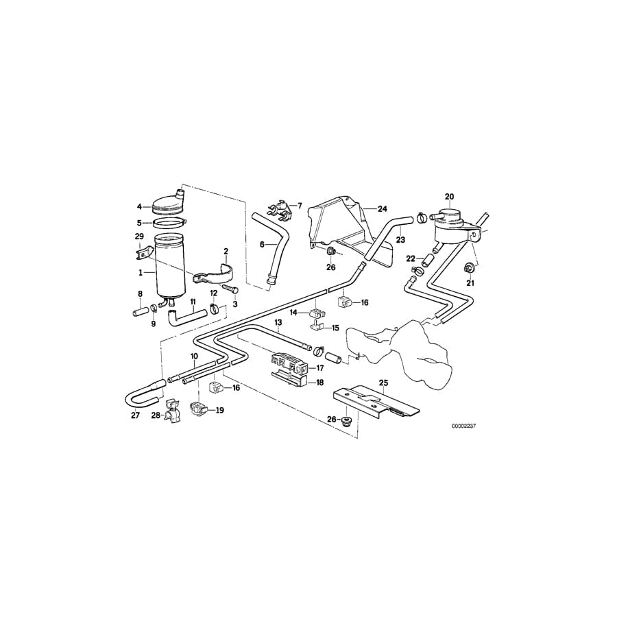 Genuine BMW 16121180337 E31 Fuel Return Line (Inc. 840i, 850Ci & 850CSi) | ML Performance UK Car Parts