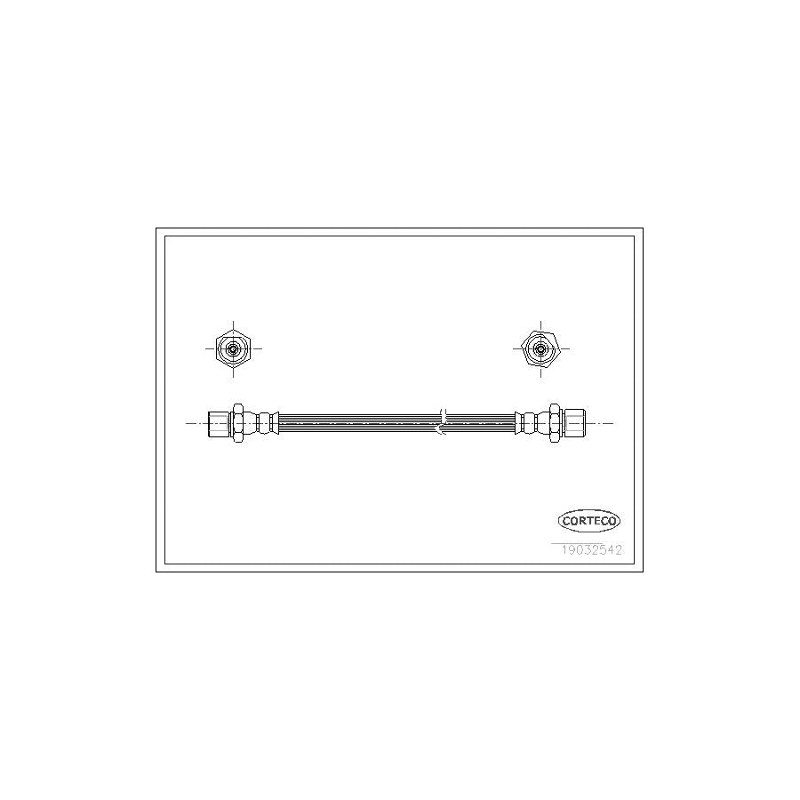 Corteco 19032542 Brake Hose For Daewoo Nubira | ML Performance UK