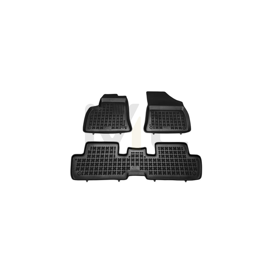 REZAW PLAST Tailored 201306 Floor mat set for PEUGEOT 3008 I (0U_) Elastomer, Front and Rear, Quantity: 3, Black | ML Performance Car Parts