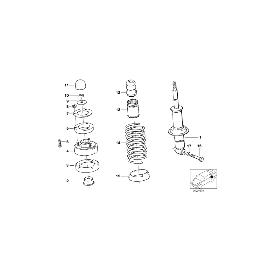 Genuine BMW 33521129567 E32 E34 E24 Washer-Gasket (Inc. M5, M5 3.8 & 730i) | ML Performance UK Car Parts