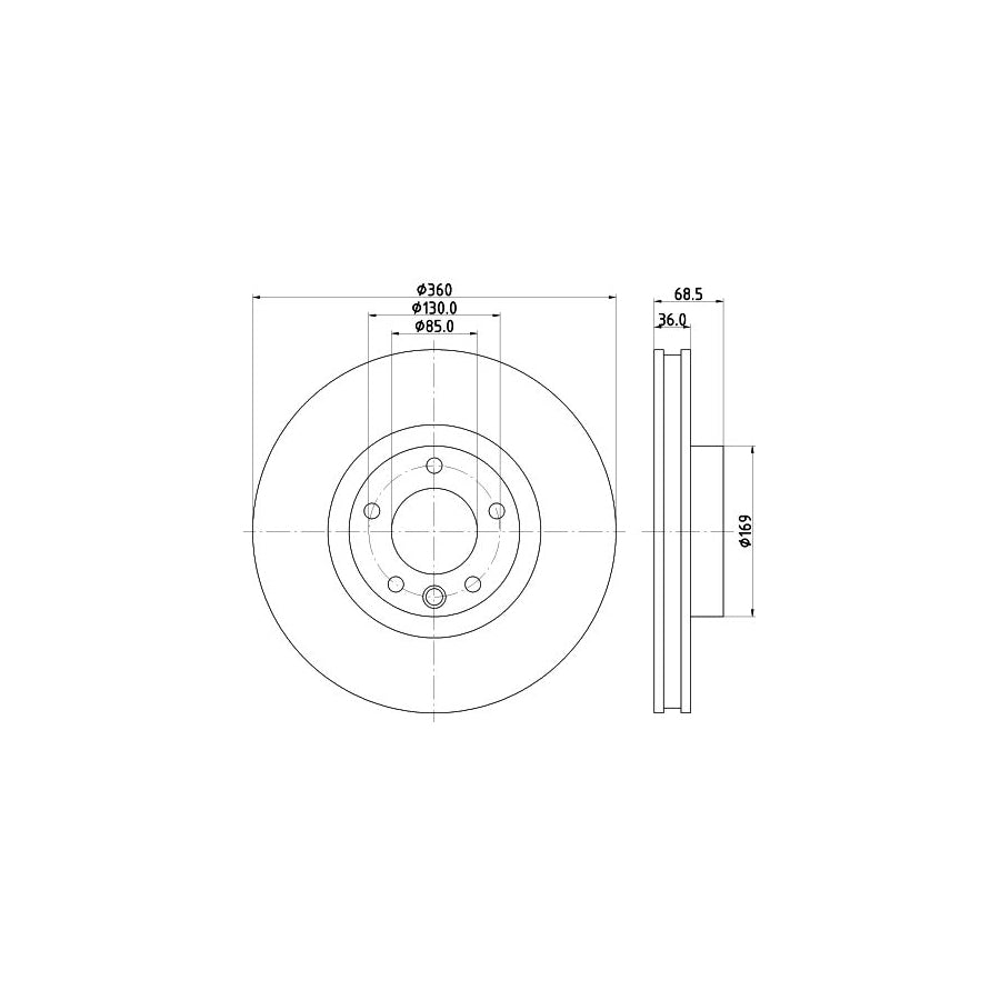 Hella 8FT 351 335-051 Dryer, Air Conditioning