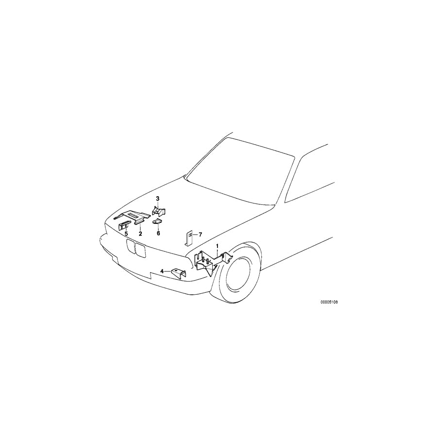 Genuine BMW 41142232127 E34 Support Air Cleaner (Inc. M5 3.6, M5 & M5 3.8) | ML Performance UK