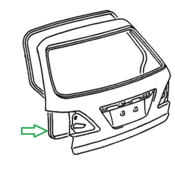 Genuine Lexus 67881-48050 RX Phase 3 Boot Weather Seal