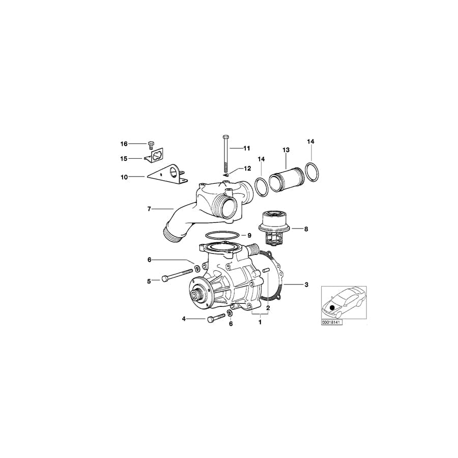 Genuine BMW 11111405400 E36 Classic Holder (Inc. Z3 M & M3) | ML Performance UK Car Parts