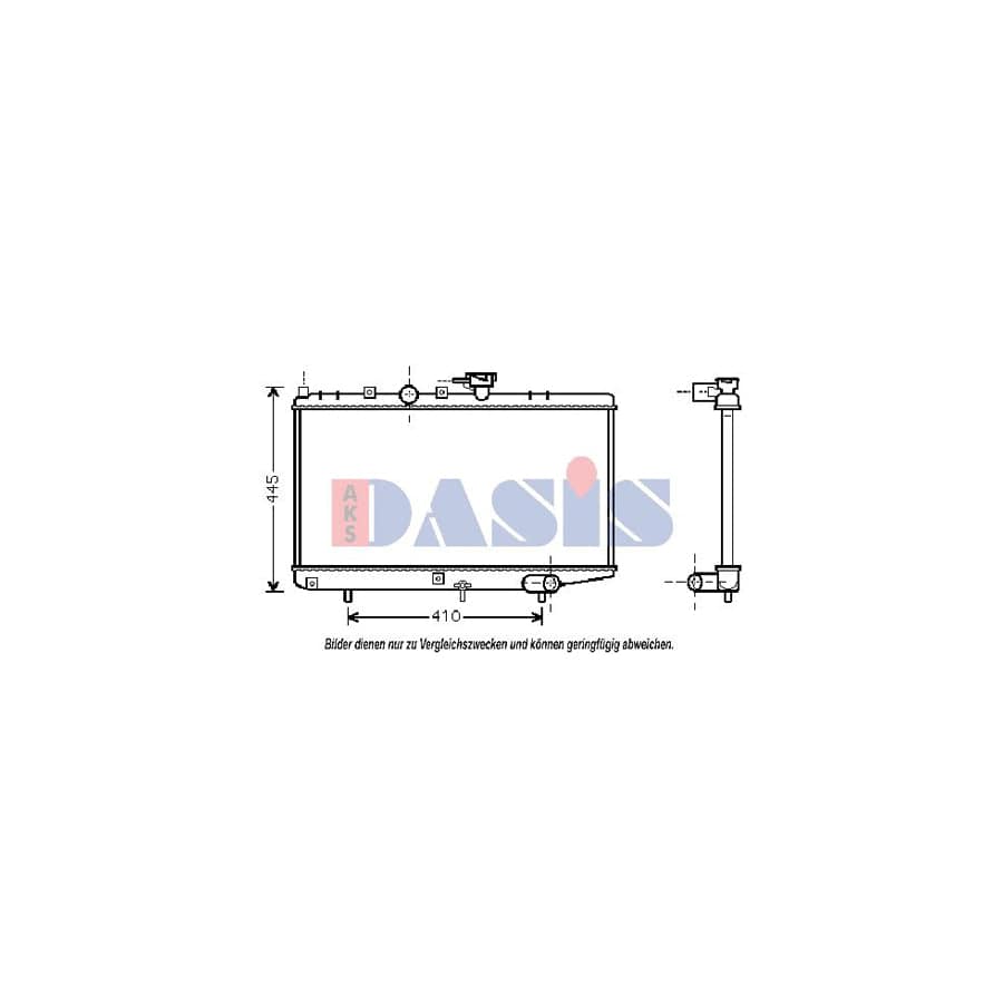 AKS Dasis 510054N Engine Radiator For Kia Rio | ML Performance UK