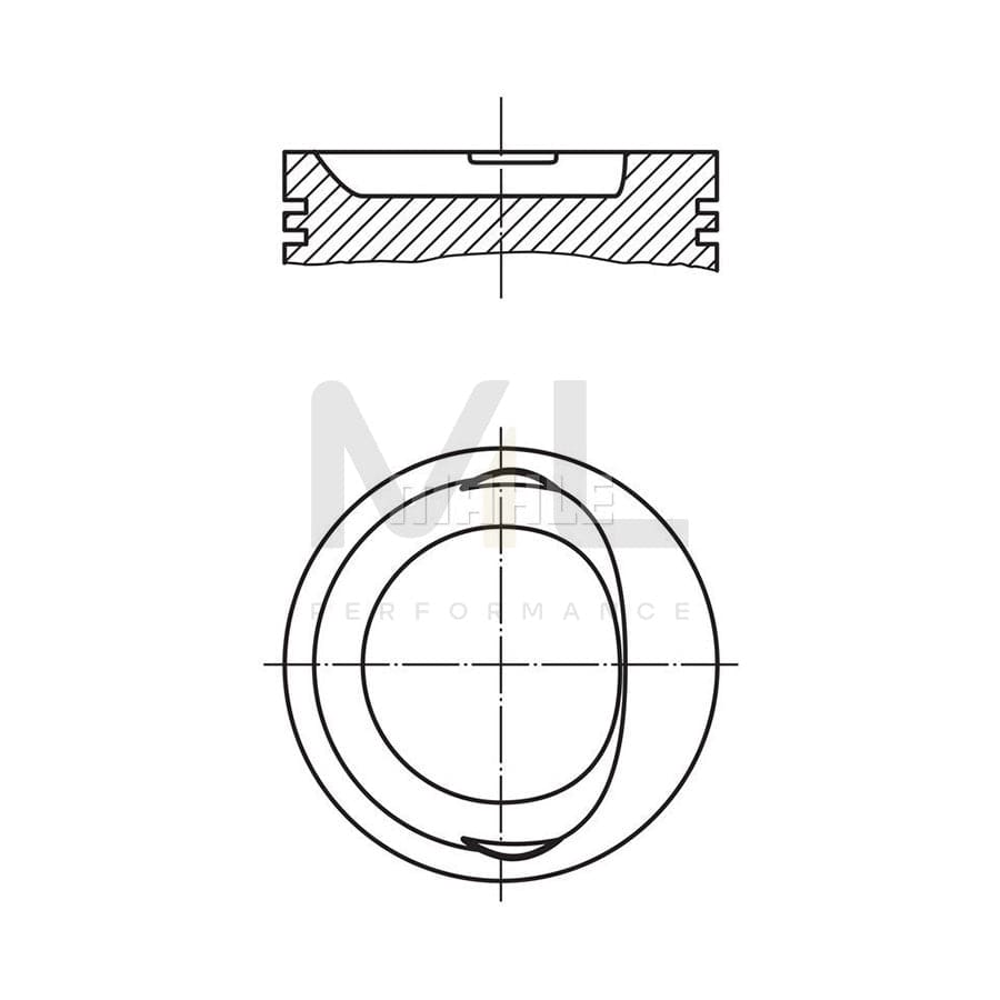 MAHLE ORIGINAL 568 10 00 Piston 83,0 mm | ML Performance Car Parts