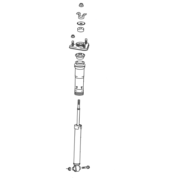 Genuine Lexus 48530-80851 IS Phase 3 Rear Shock Absorber