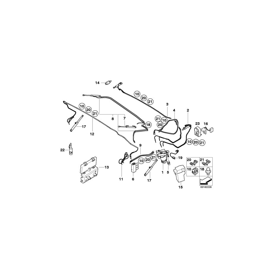 Genuine BMW 54348242194 E52 G31 F11 Bracket, Hose Line (Inc. 320Ci, 530d & 528i) | ML Performance UK Car Parts