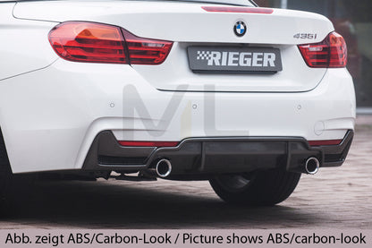 Rieger 00053488 BMW 4 Series F32 F33 F36 Rear Diffuser 3 | ML Performance UK Car Parts