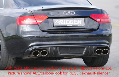 Rieger 00055415 Audi B8 B81 A5 Rear Diffuser 1 | ML Performance UK Car Parts