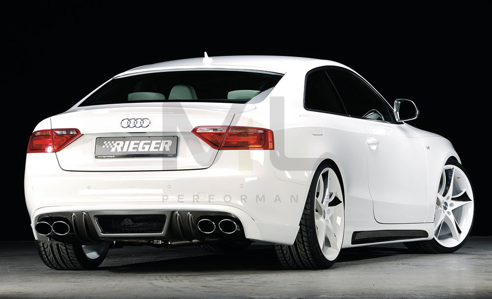 Rieger 00099061 Audi B8 B81 Rear Diffuser (A5 & S5) 2 | ML Performance UK Car Parts