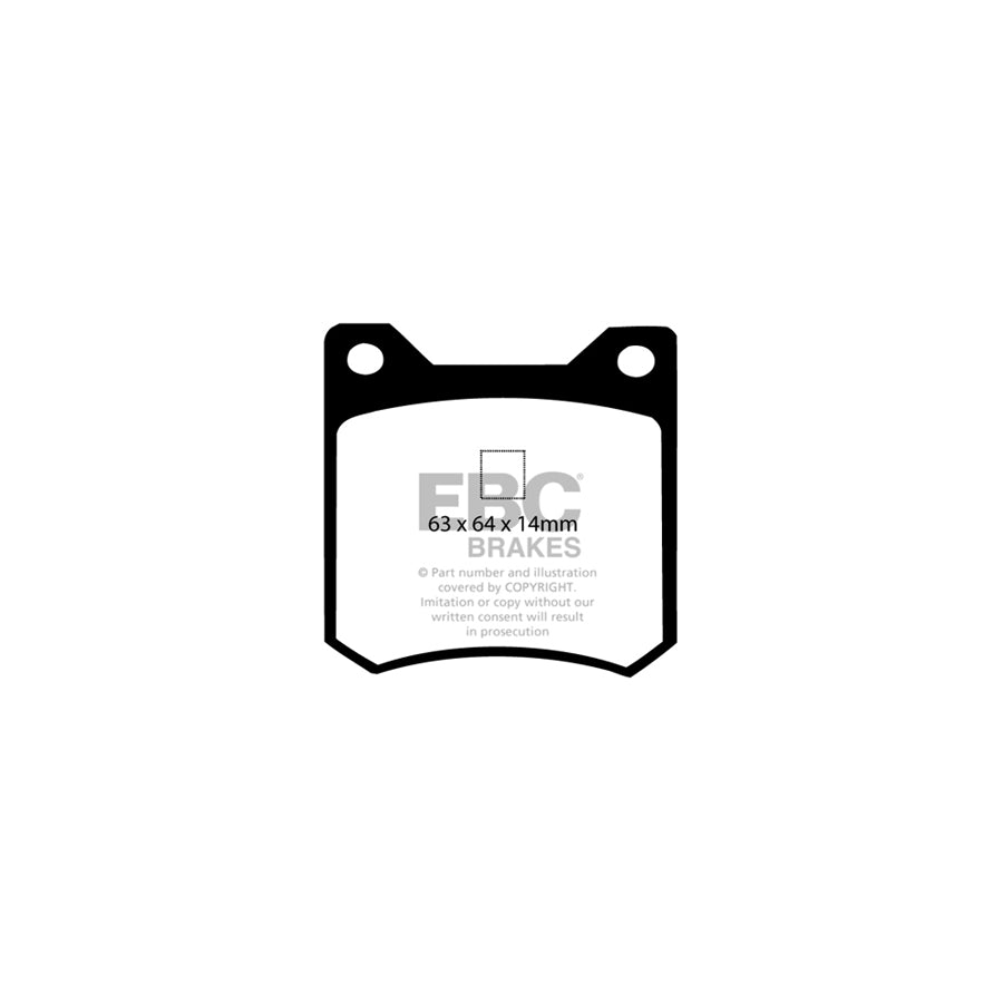 EBC DP4162R De Tomaso Fiat Yellowstuff Rear Brake Pads (Inc. Pantera & Dino) 2 | ML Performance UK Car Parts