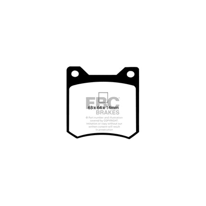 EBC DP4162R De Tomaso Fiat Yellowstuff Rear Brake Pads (Inc. Pantera & Dino) 2 | ML Performance UK Car Parts