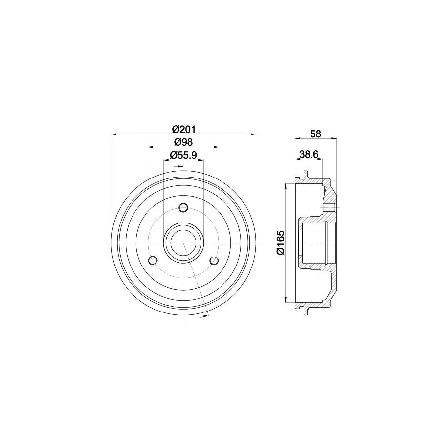 Hella 8FT 351 335-011 Dryer, Air Conditioning