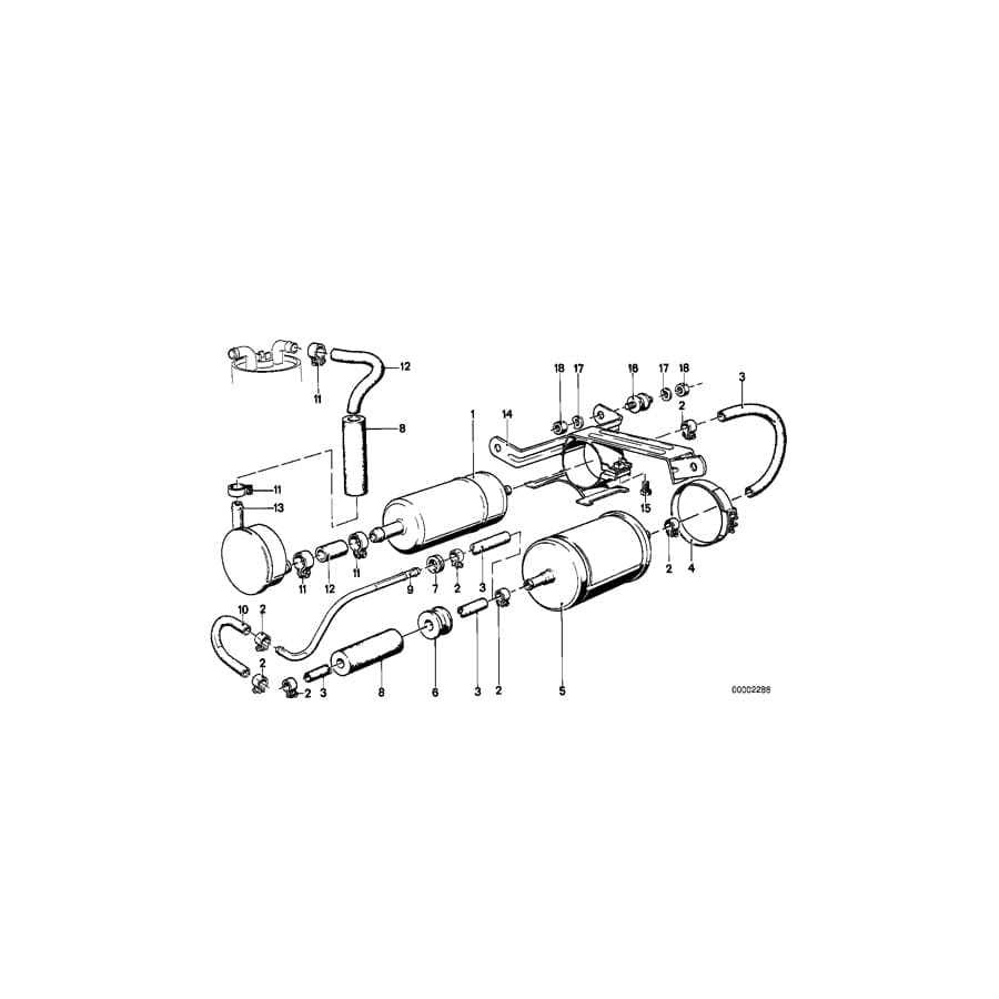 Genuine BMW 16121150350 E23 Braket Fuel Pump (Inc. 728i, 732i & 735i) | ML Performance UK Car Parts