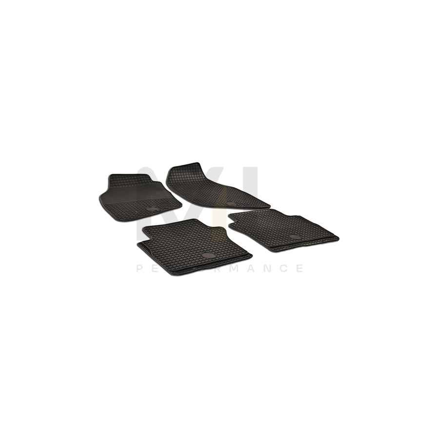 WALSER 50349 Floor mat set for HONDA City Saloon (GE4) Elastomer, Front and Rear, Quantity: 4, Black | ML Performance Car Parts