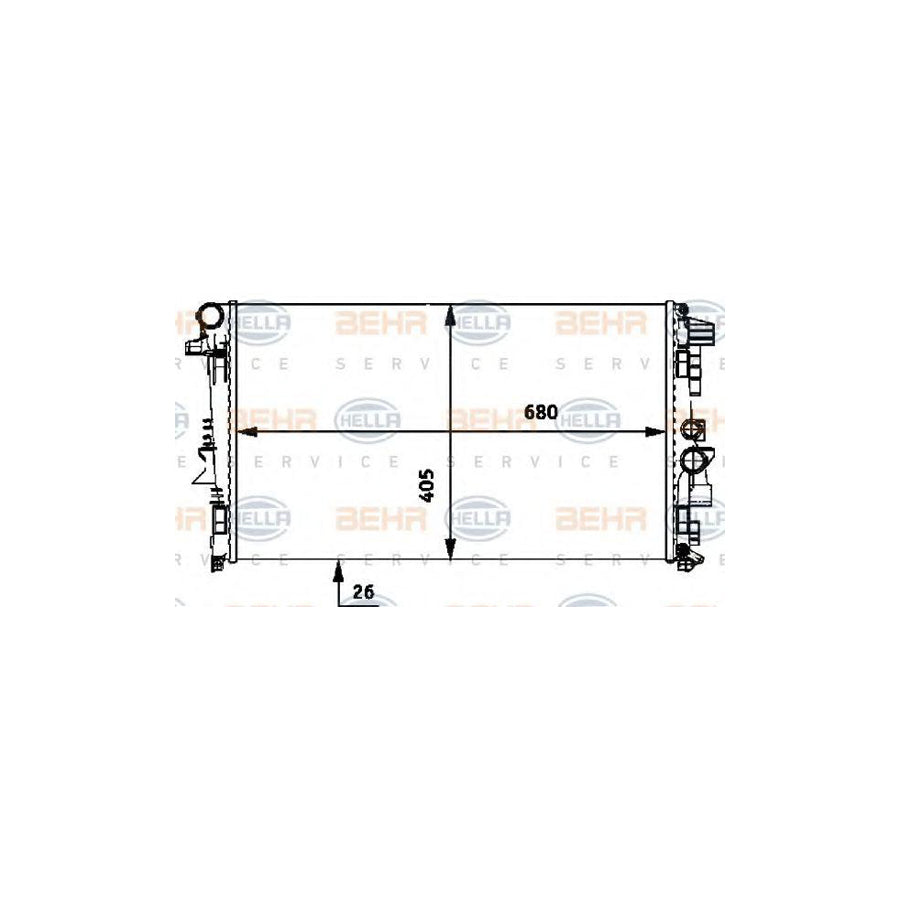 Hella 8MK 376 719-741 Engine Radiator