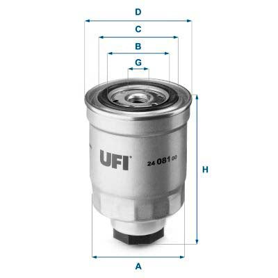 UFI 24.081.00 Fuel Filter