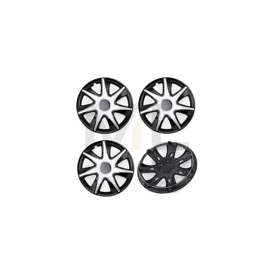 LEOPLAST RUN CZ SR 16 Wheel trims 16 Inch Black/Silver | ML Performance Car Parts